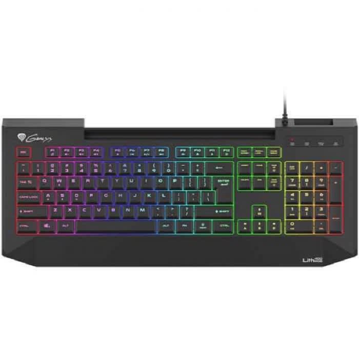 კლავიატურა Genesis  Gaming Keyboard LITH 400 RGB  with RGB Blacklight X-SCISSOR SLIM