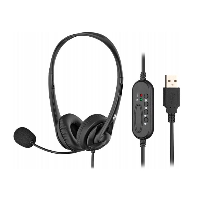 ყურსასმენი 2E PC Headset CH11, On-Ear, USB