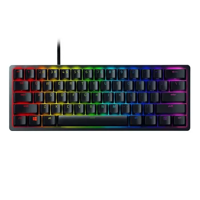 კლავიატურა (RZ03-03390200-R3M1) Razer Huntsman Mini 60% Gaming Keyboard with Razer™ Optical Switch  Red Switch USB US RGB, Black