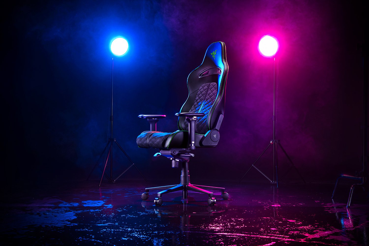 სათამაშო სავარძელი/ სათამაშო სკამი Razer  Gaming Chair Enki X (RZ38-03880100-R3G1)-Black/Green