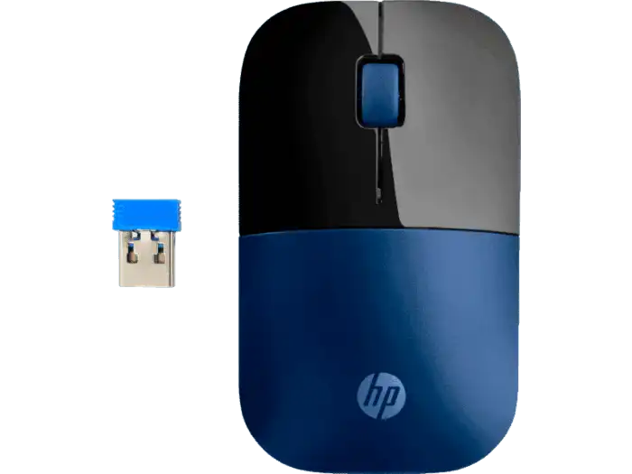 უკაბელო მაუსი HP Z3700 Blue Wireless Mouse (V0L81AA) 2.4GHz, wireless 1200 DPI198 x 139 x 53 mm.0.15 kg