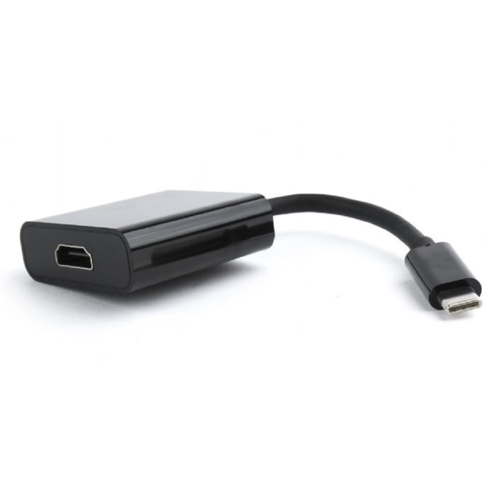 ადაპტერი Gembird USB-C to HDMI adapter, black (A-CM-HDMIF-01)