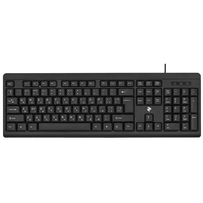 კლავიატურა 2E Keyboard KS108 USB Black