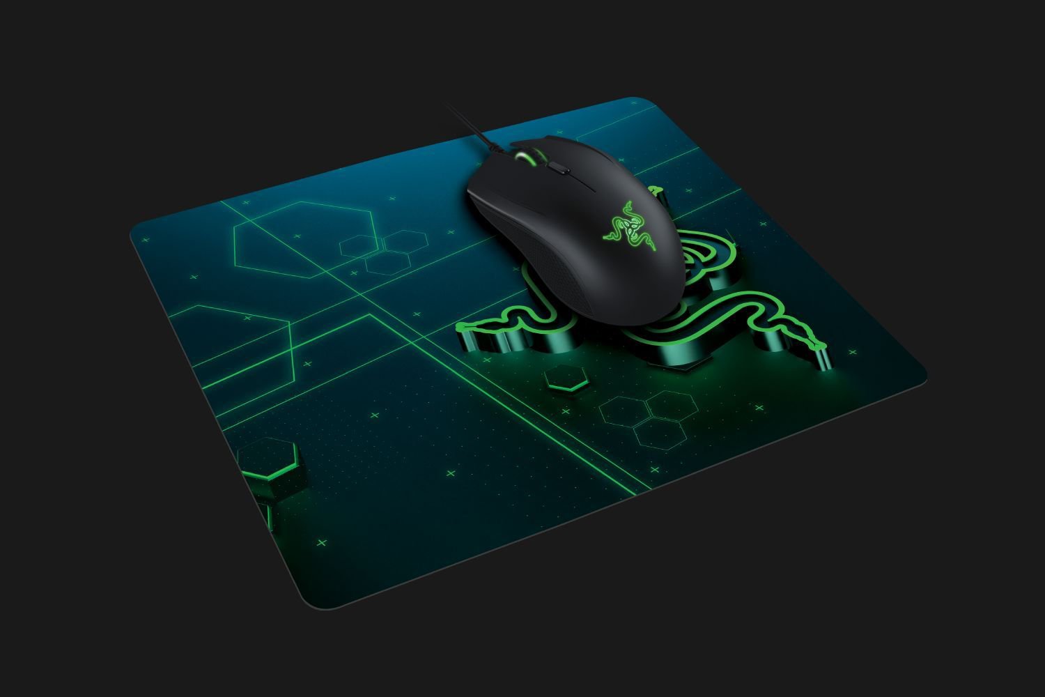 მაუსის პედი Razer Mouse Pad Goliathus Mobile Black/Green RZ02-01820200-R3M1
