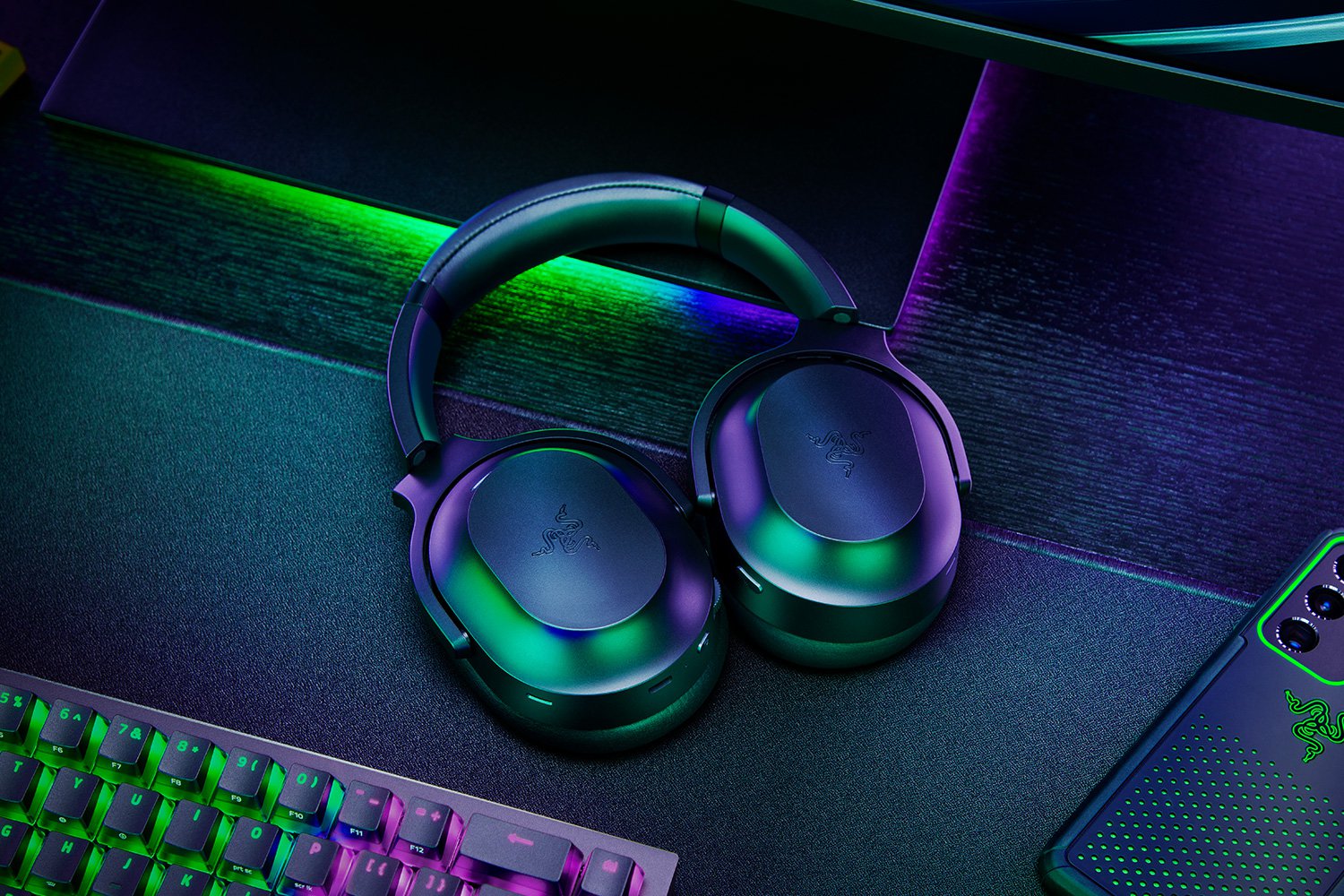 ყურსასმენი Razer Headset Barracuda Pro ANC 7.1 BT/WL Black