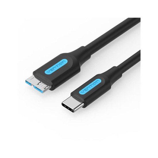 Type-C კაბელი 0.5მ Vention  Model/Item-NO:  <CQABD> USB 3.0 C Male to Micro-B Male 2A Cable 0.5M Black