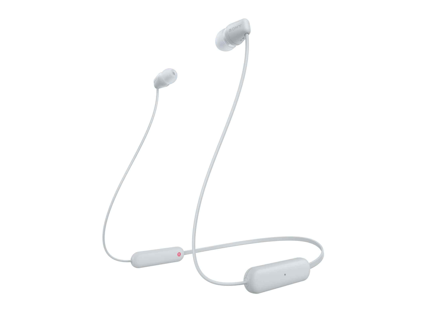 ყურსასმენი Sony WI-C100 Wireless In-Ear Earphones WIC100W.E - White