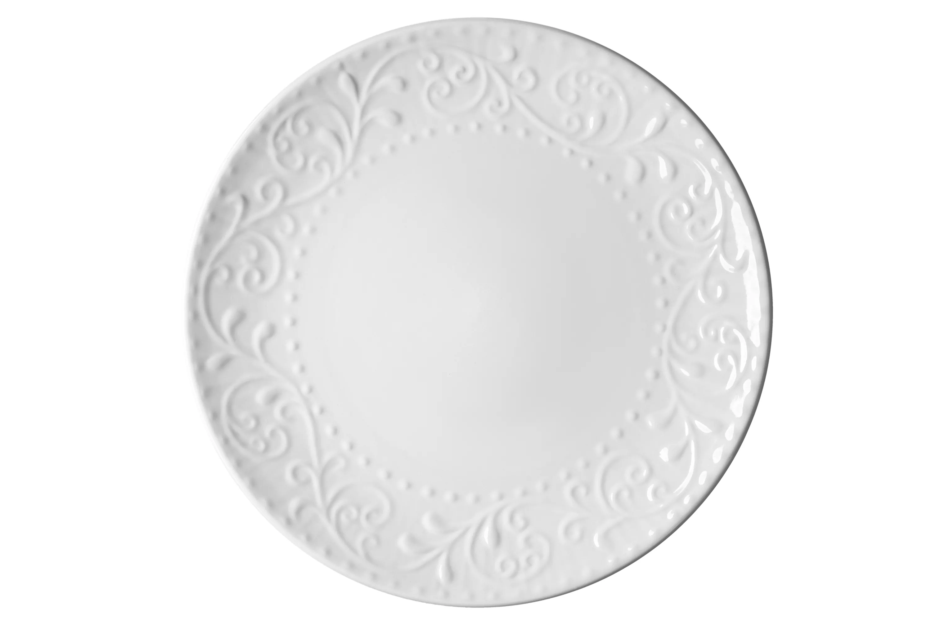 თეფში Ardesto AR2926WC Dinner plate Olbia, 26 сm, Ceramics White