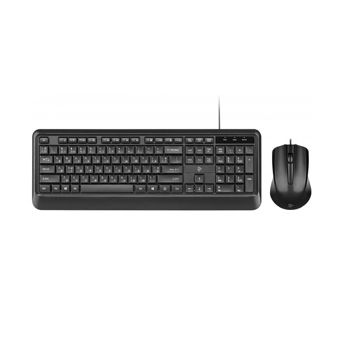 კლავიატურა და მაუსი 2Е Combo MK404 USB Black