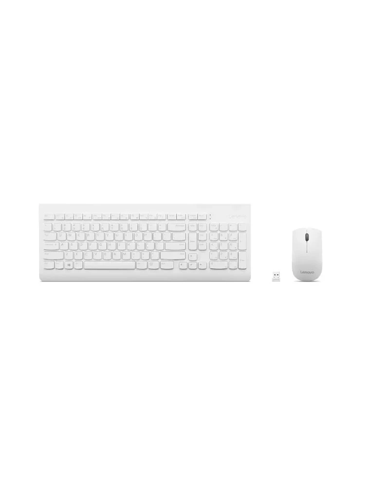 კლავიატურა და მაუსი  Lenovo 510 COMBO KB MICE ESSENTIAL WIRELESS | Keyboard + Mouse |  (GX31F38001) White