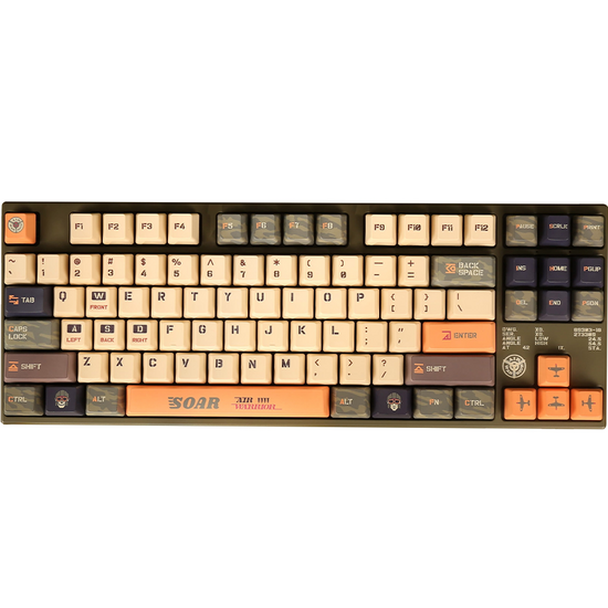 მექანიკური კლავიატურა Keyboard Varmilo VEA87 Warrior-Soar TTC Speed Silver EN