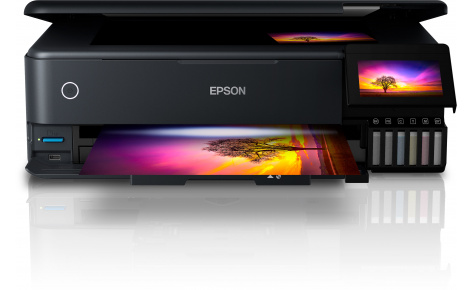 ჭავლური პრინტერი Epson L8180 (C11CJ21403) | A3+ photo printer | Print, Scan, Copy | Wi-Fi, Wi-Fi Direct, Ethernet and Apple AirPrint enabled | 5.760 x 1.440 DPI | 115 ink