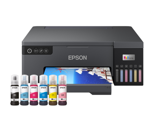 პრინტერი ფერადი ჭავლური Epson EcoTank L8050(C11CK37403), A4, Photo, 5.760 x 1.440 DPI, 22/22 გვ/წთ,  CD/DVD print, USB , WiFi, 2Yrw