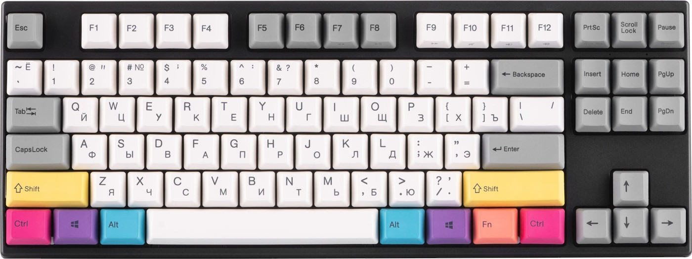 კლავიატურა  Varmilo VEM87 CMYK EC V2 Sakura UA