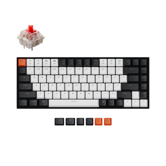 კლავიატურა Keychron K2 84 Key Aluminum Frame Hot-Swap  Gateron   RGB Red