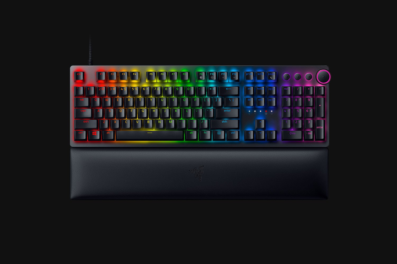 Razer Huntsman V2 RGB 108key Red Switch USB EN, Black