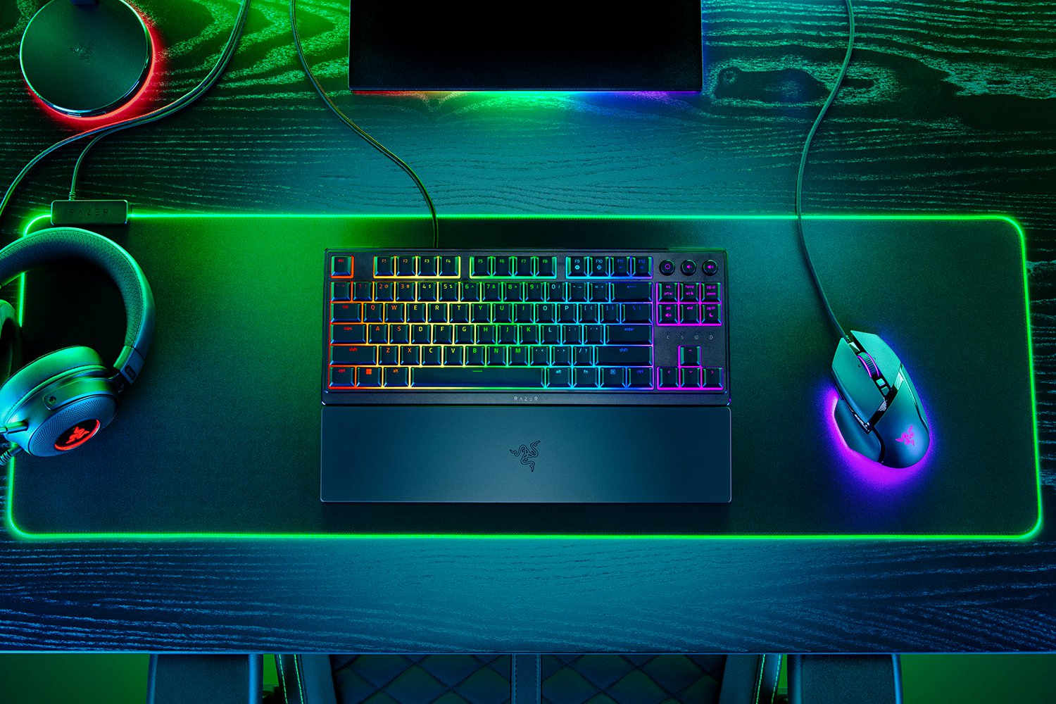 Razer Ornata V3 TKL RGB 84key Mecha-Membrane Switch USB-A EN, Black