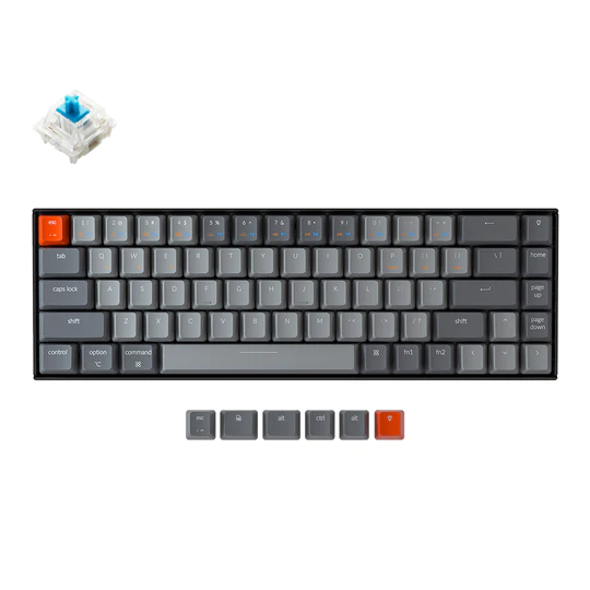 კლავიატურა Keychron K6 68 Key  Gateron   White LED Blue