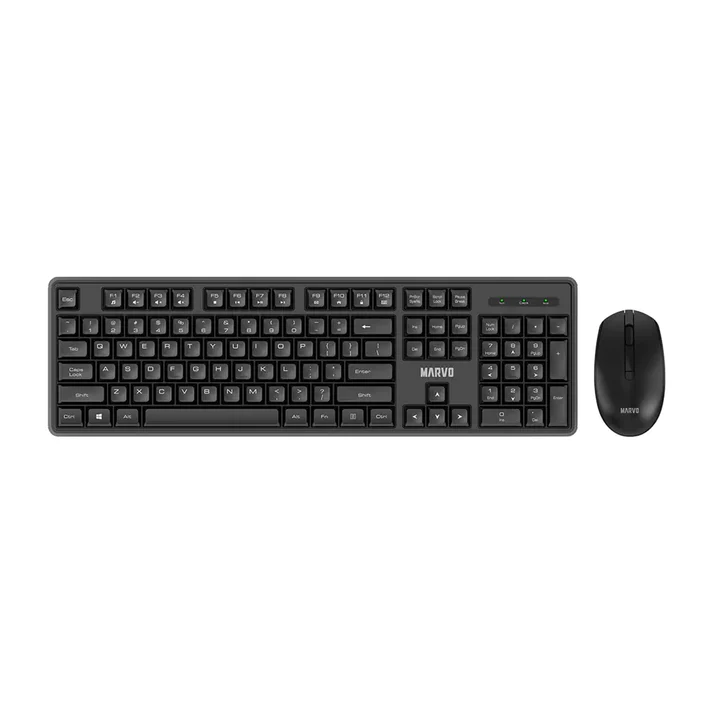 კლავიატურა და მაუსი  MARVO WS005 BK  wireless  combo