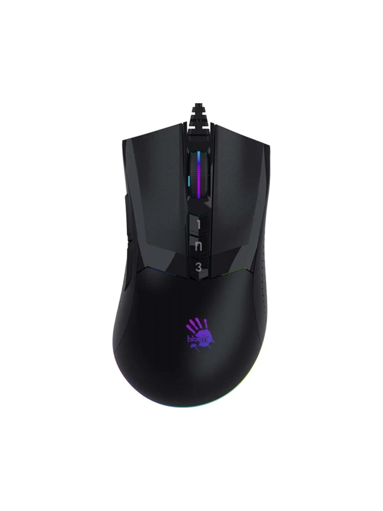 მაუსი Bloody W90 Pro Optical Gaming mouse USB (Stone Black) Activated | Pro 3389 16K Sensor | 50~16,000 CPI | 12,000 fps | 400 ips | 125~2000 Hz | 1 ms | 146 g (w/ cable), 109 g (w/o cable)