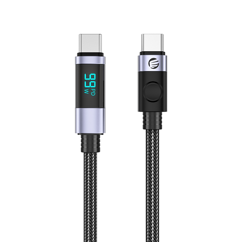 USB C to USB C კაბელი ORICO-LDC2C-10-BK-BP 1m | 100W | 20V /5A | 480 Mbps