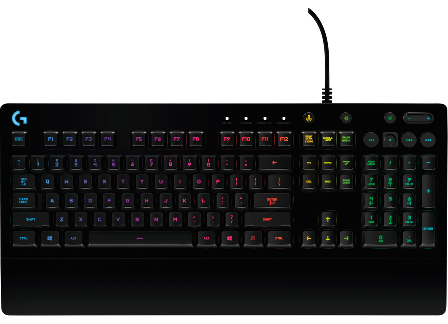 კლავიატურა Logitech G213 Prodigy Corded RGB Gaming Keyboard Black RUS Layout  USB (L920008092)