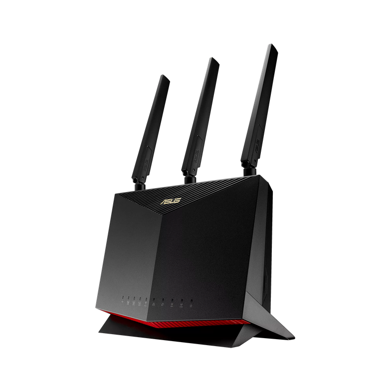 LTE როუტერი ASUS 4G+ Cat.12 600Mbps Dual-Band AC2600 LTE Modem Router (4G-AC86U) LTE: Downlink 600 Mbps / Uplink 150 Mbps | 802.11ax (2.4GHz) : up to 800 Mbps | 802.11ac (5GHz) : up to 1733 Mbps | 3x Internal and 1 External Dual-band Antenna | 2x External Mobile Antennas | 1x Gigabit WAN Port and 4x Gigabit LAN Ports | AiProtection Pro | Parental Control | VPN server | VPN client