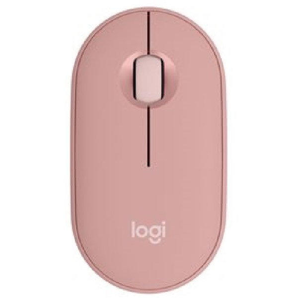 მაუსი LOGITECH Pebble Mouse 2 M350s - TONAL ROSE - BT - EMEA-808 - DONGLELESS