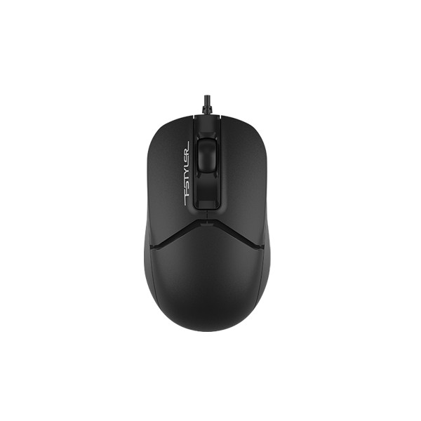 მაუსი A4tech FM12 Fstyler Wired Mouse USB (Black) | Buttons No.: 3 | 1200 DPI | Symmetric | 150 cm