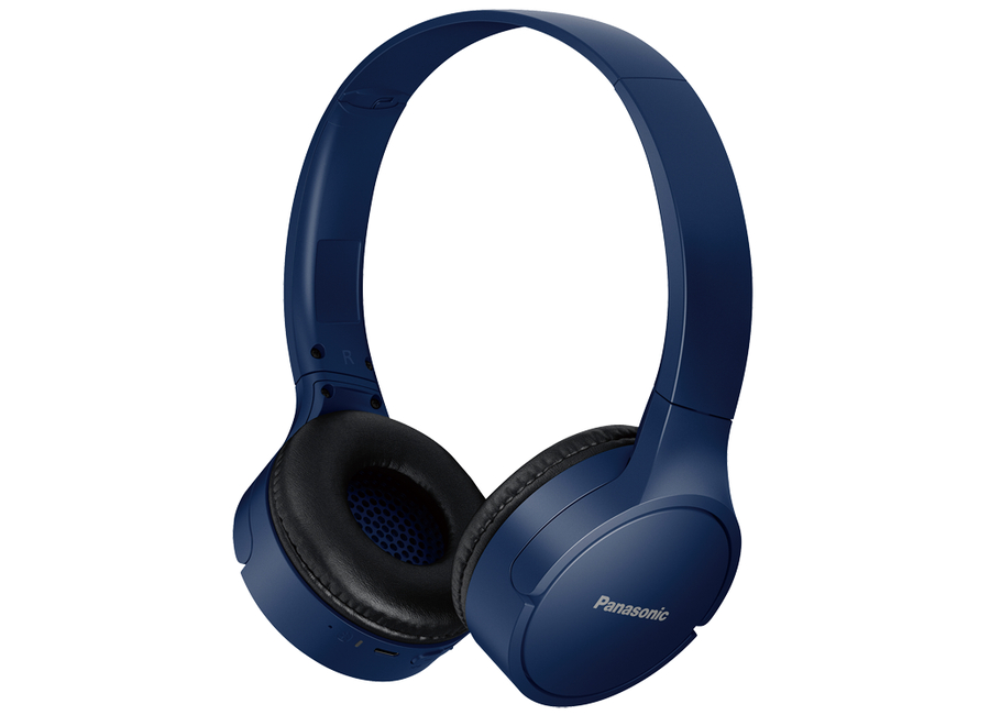ყურსასმენი  Panasonic RB-HF420B Wireless On Ear Headphones with 50 Hours Playtime, Lightweight, Built-in Mic, Quick Charge, Bluetooth 5.0, Comfortable Fit - Blue