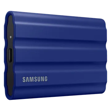 გარე სსდ  SAMSUNG 2,5" SSD T7 Portable SSD T7 Shield USB 3.2 2TB  MU-PE2T0R Blue