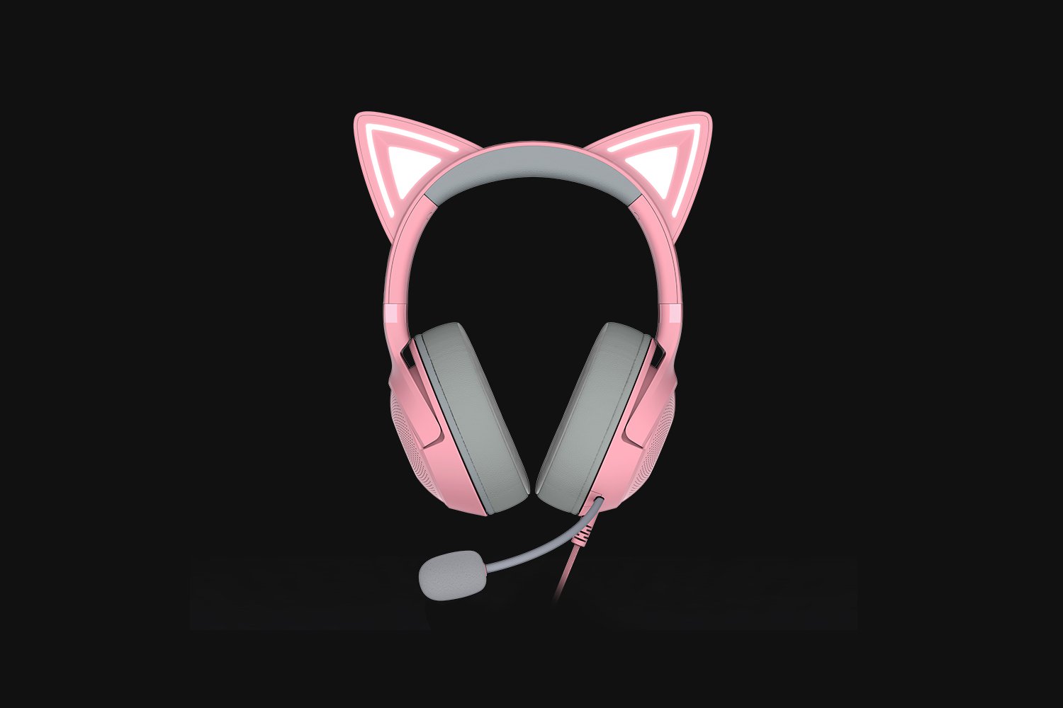 Razer Headset Kraken Kitty V2, RGB, USB, Quartz Ed.