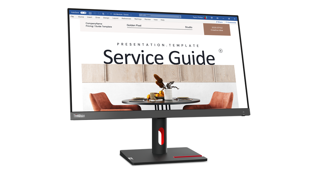 Monitor/ Lenovo/ Lenovo ThinkVision S24i-30 24"  FHD 1920x1080 4ms  100 Hz Black