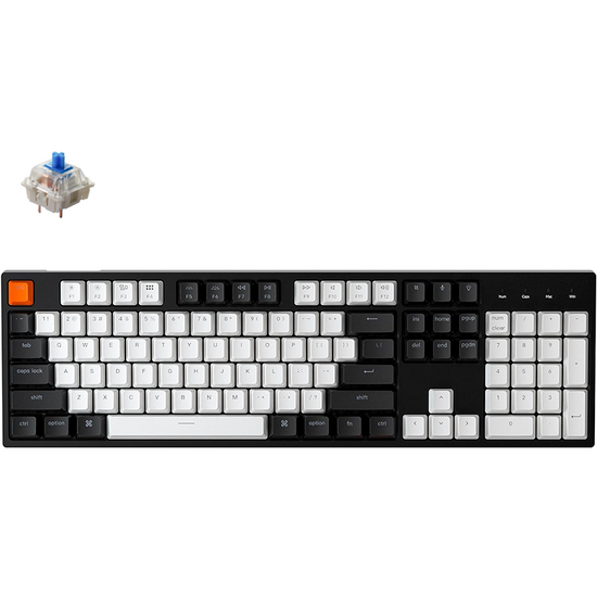 კლავიატურა Keychron C2 104 Key Gateron G pro Blue Hot-swap USB RGB Black C2H2_KEYCHRON