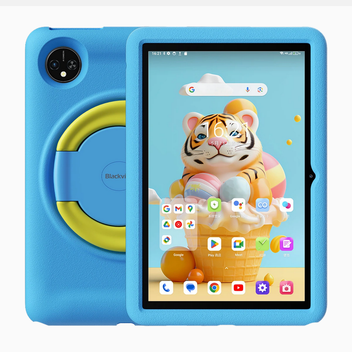პლანშეტური კომპიუტერი/ტაბლეტი 6931548317401 Tablets Blackview Tab 80 Kids LTE  10.1'' HD  4GB 64GB Fantasy Blue, Tab 80 Kids, Fantasy Blue, 10.1-inch, HD , 800*1280, Octa-core Unisoc Tiger T606, 4GB + 64 GB, Android 14, 7680mAh, 8MP Front+13MP Sony® Rear