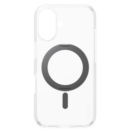 მობილურის ქეისი  CARE by PanzerGlass iPhone 16 Feature Case Transparent w. Black Kickstand & MagSafe (5715685003868)