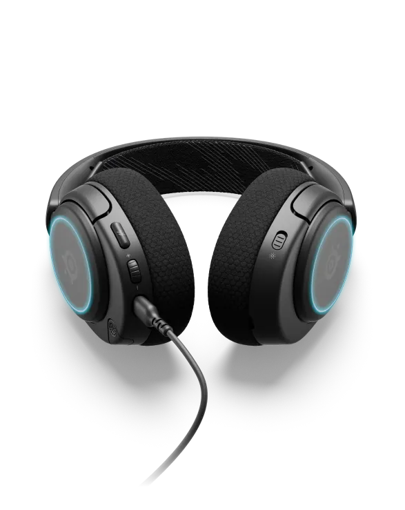 Gaming ყურსასმენი SteelSeries Heasdset Arctis Nova 3 (61631_SS) RGB ClearCast Gen 2 noise-cancelling mic uses AI algorithms to reduce background sounds for clear commun