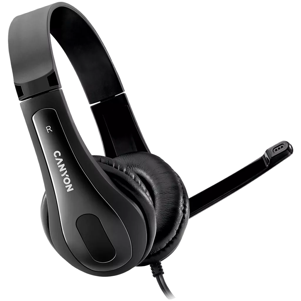 Headphone/ Other/ CANYON PC headset HSC-1 PC Mic Flat 2m Black