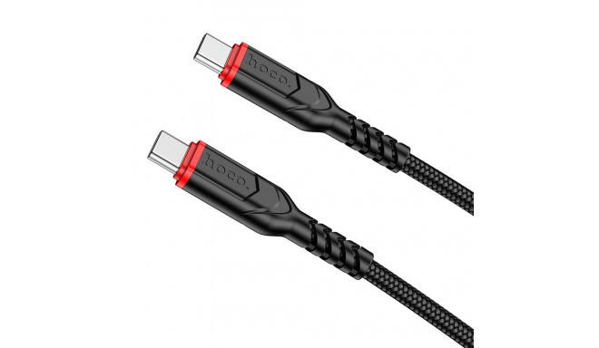 კაბელი Hoco X59 Victory 60W charging data cable Type-C to Type-C (L=2M) Black