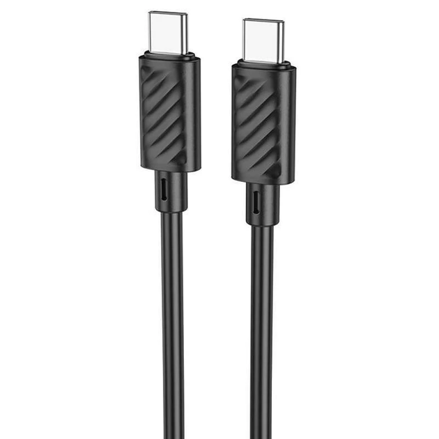 კაბელი Hoco X88 Gratified 60W charging data cable Type-C to Type-C black