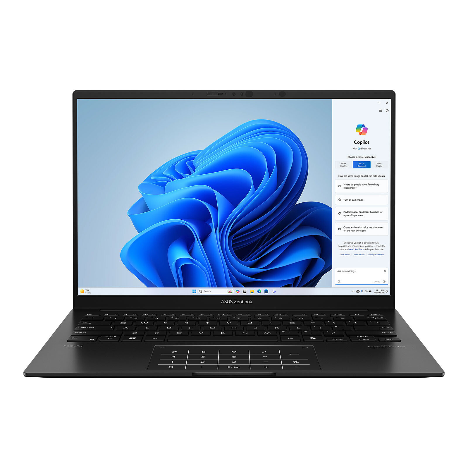 ნოუთბუქი ASUS Zenbook 14 OLED (UM3406KA-QD130) | AMD Ryzen AI 5 340 16GB SSD 512GB 14" OLED Full HD+ Wi-Fi 6E/Bluetooth