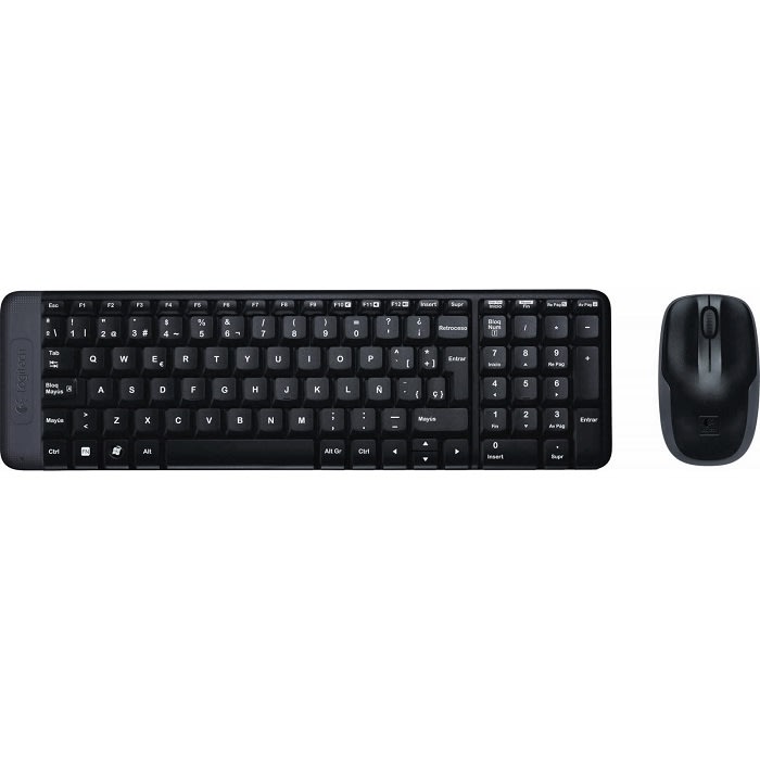 უკაბელო კლავიატურა და მაუსი LOGITECH Wireless Desktop MK220 - EER - US International L920-003168
