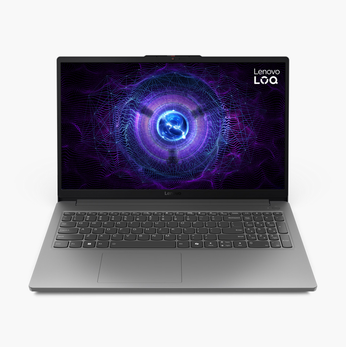 GAMING ნოუთბუქი Lenovo LOQ 15IAX9E (Model: 83LK0043RK) | 15.6" FHD (1920x1080) IPS 300nits Anti-glare, 100% sRGB, 144Hz | Intel Core i5-12450HX, 8C / 12T,  up to 4.4GHz, 12MB | 1x 16GB SO-DIMM DDR5-4800 | 512GB SSD M.2 2242 PCIe 4.0x4 NVMe | NVIDIA GeForce RTX 3050 6GB GDDR6 | Luna Grey | 2YrW