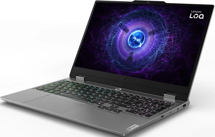 Gaming ნოუთბუქი Lenovo LOQ 15IAX9 (83GS00EMRK) 15.6" 1920x1080 (Full HD),144Hz , IPS, Intel Core i5 12450HX, 2400 MHz, 24 GB DDR5, 512 GB SSD, GeForce RTX 3050 6144 MB, Wi-Fi, Bluetooth, no OS, gray