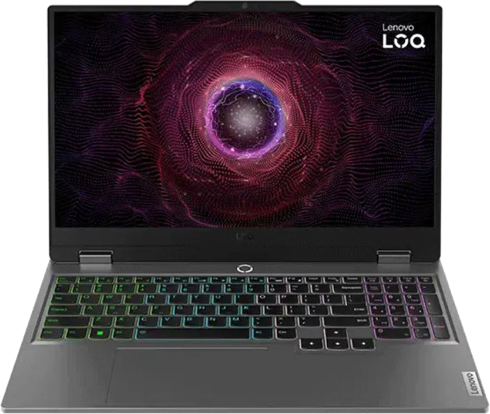 Gaming ნოუთბუქი Lenovo LOQ 15ARP9 (83JC005ERK) 15.6" 1920x1080 (Full HD),144Hz , IPS, AMD Ryzen 7 7435HS, 3100 MHz, 24 GB DDR5, 512 GB SSD, GeForce RTX 4050 6144 MB, Wi-Fi, Bluetooth, no OS, gray