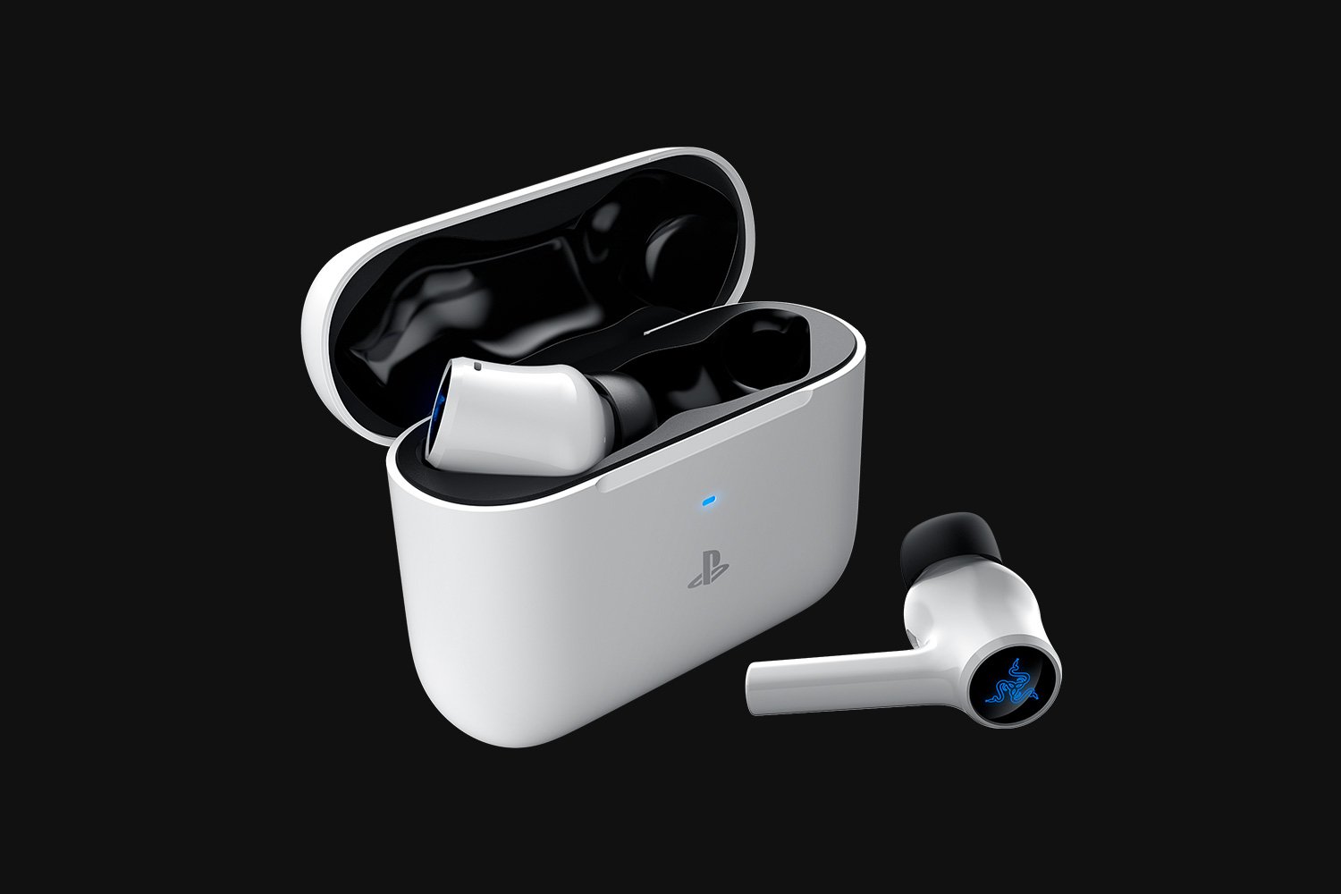 უსადენო ყურსასმენები Razer Headset Hammerhead HyperSpeed (PlayStation Licensed) , ANC, WL/BT, white (RZ12-03820300-R3G1)