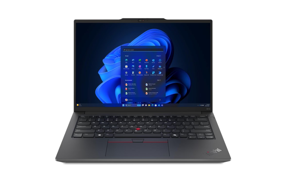 ნოუთბუქი ThinkPad E14 Gen 6 (Intel) Model: (21M700ASGX) / 14" WUXGA (1920x1200) IPS 300nits Anti-glare, 45% NTSC /  Intel Core Ultra 7 155U, 12C (2P + 8E + 2LPE) / 14T, Max Turbo up to 4.8GHz, 12MB 2x 16GB SO-DIMM DDR5-5600 1TB SSD M.2 2242 PCIe 4.0x4 NVMe Opal 2.0 Integrated Intel Graphics
