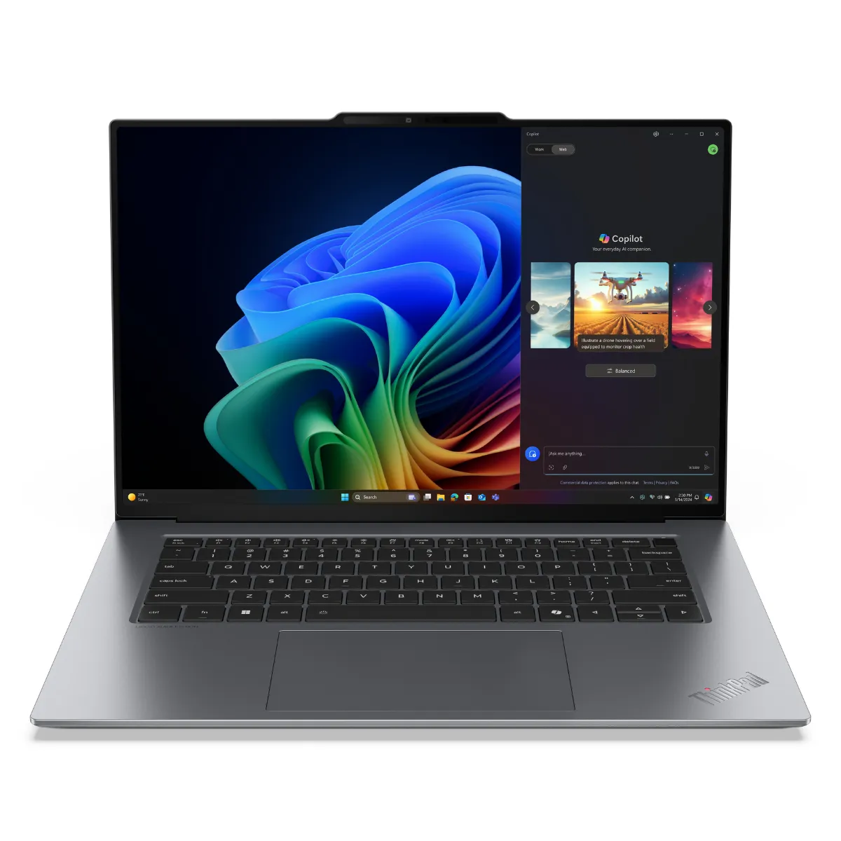  ნოუთბუქი Lenovo ThinkPad X9-15 Gen 1 Aura Edition (21Q6005NGX) | 15.3" 2.8K (2880x1800) OLED 500nits | Touch, 10-point Multi-touch | Ultra 7 258V | 32GB  LPDDR5x-8533 | 1TB SSD M.2 2242 PCIe® 4.0x4 NVMe® Opal 2.0 | Camera UHD 8.0MP | Intel® Wi-Fi® 7 BE201, 802.11be 2x2 + BT5.4 | 2x USB-C® Thunderbolt™ 4 | Grey Win 11 Pro (21Q6001PRT)