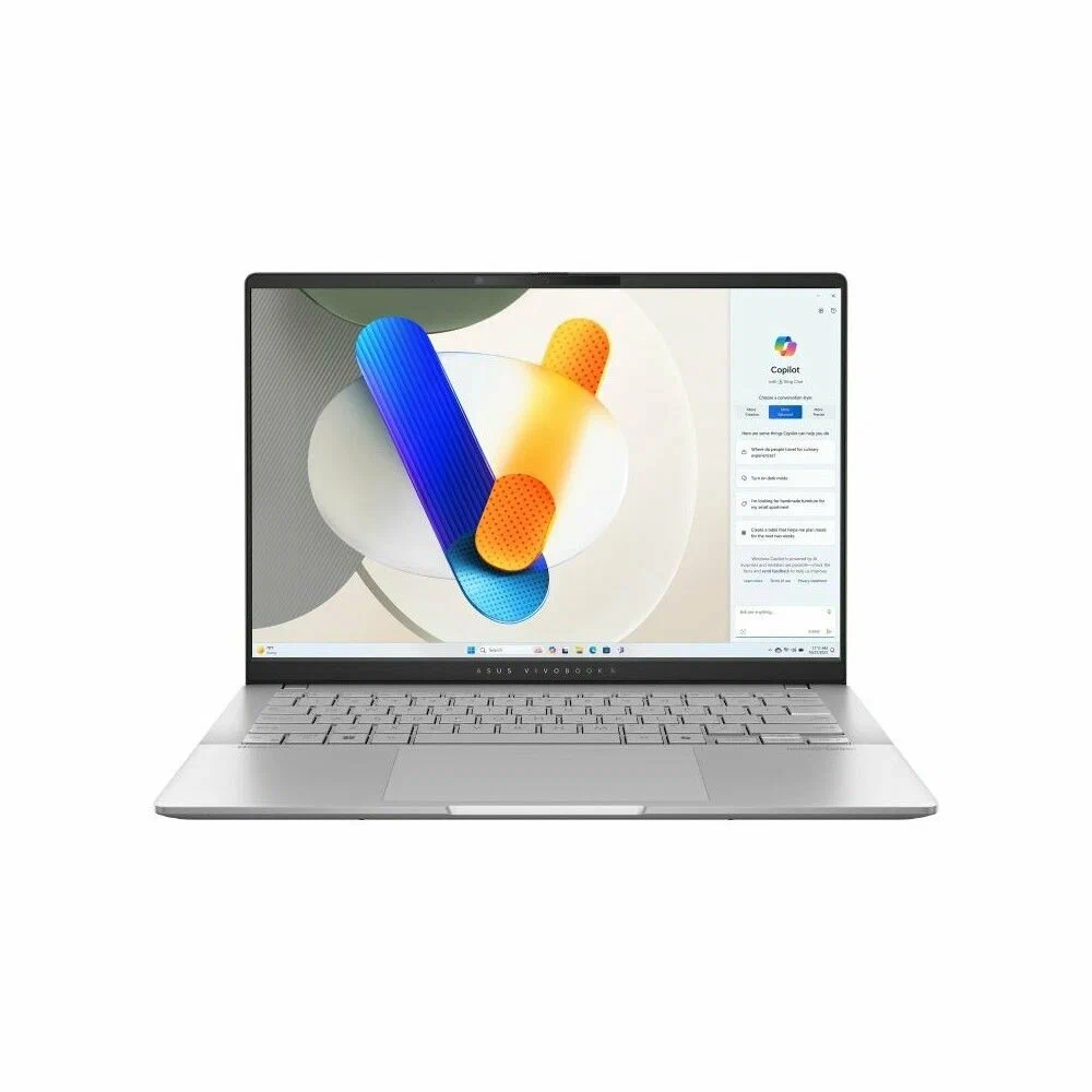 ნოუთბუქი ASUS VivoBook S14 OLED (M5406NA-QD080) Ryzen 5 7535HS 16GB 512GB SSD Integrated Graphics  SILVER