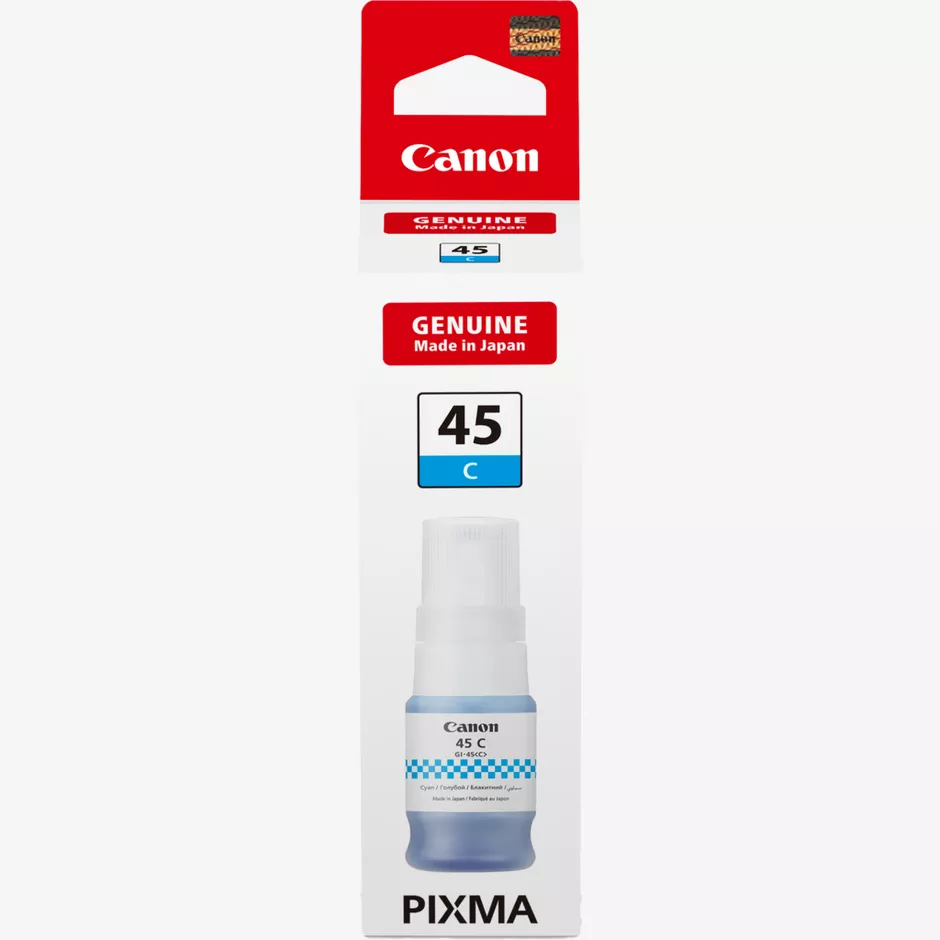 ორიგინალი მელანი Canon GI-45 C ink 70 ml Cyan (6285C001AA) | Yields	3 000 Pages | for GX2040